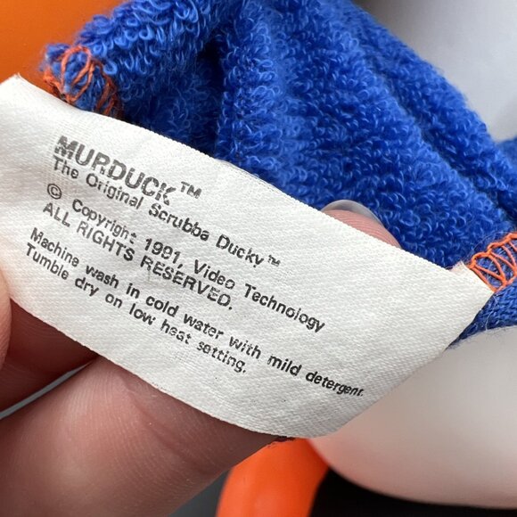 1991 VTG Original Murdock Scrubba Ducky Posable Figure Toy Decor **NO SOUND** - Picture 15 of 16